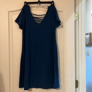 Blue casual dress
